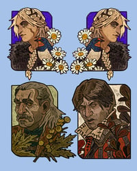 Witcher stickers/keychains 