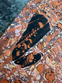Image 2 of SECOND quality one-of-a-kind on Russet orange paper 