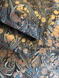 Image 2 of Project 'overs' SECONDS teal paper with copper spots 
