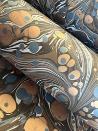 Image 4 of Project 'overs' SECONDS teal paper with copper spots 
