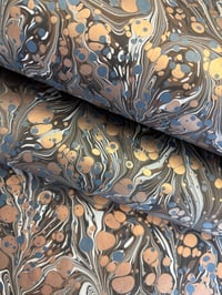 Image 1 of Project 'overs' SECONDS teal paper with copper spots 