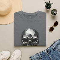 Image 2 of Skull T-Shirt — Geometric Metallic Skull Graphic Tee