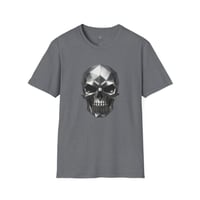Image 3 of Skull T-Shirt — Geometric Metallic Skull Graphic Tee