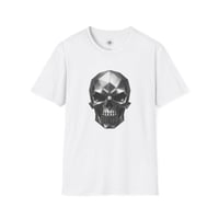 Image 4 of Skull T-Shirt — Geometric Metallic Skull Graphic Tee