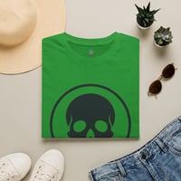 Image 2 of Skull Circle T-Shirt — Minimal Gothic Skull Graphic Tee