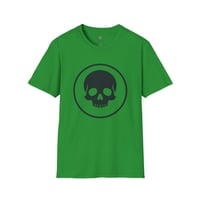 Image 3 of Skull Circle T-Shirt — Minimal Gothic Skull Graphic Tee
