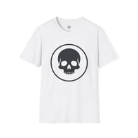 Image 4 of Skull Circle T-Shirt — Minimal Gothic Skull Graphic Tee