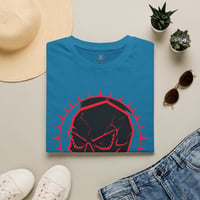 Image 2 of Skull Emblem T-Shirt — Red Halo Gothic Graphic Tee