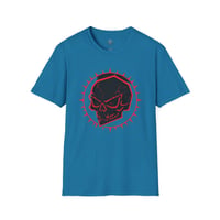 Image 3 of Skull Emblem T-Shirt — Red Halo Gothic Graphic Tee