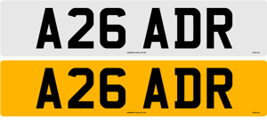 Image of A26 ADR Prefix Number Plate 