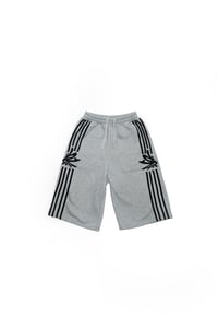 GREY / BLACK SWEAT SHORTS