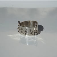 Image 2 of Silver Modular Ring with Figures