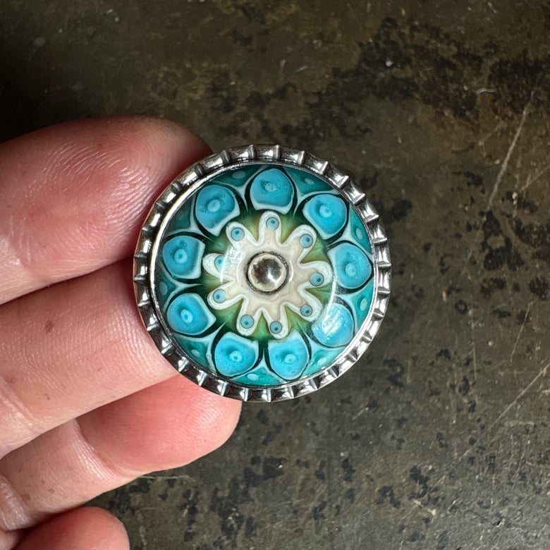 Image of Turquoise Floral Ring