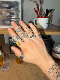 Image 3 of Silver Modular Ring with Figures