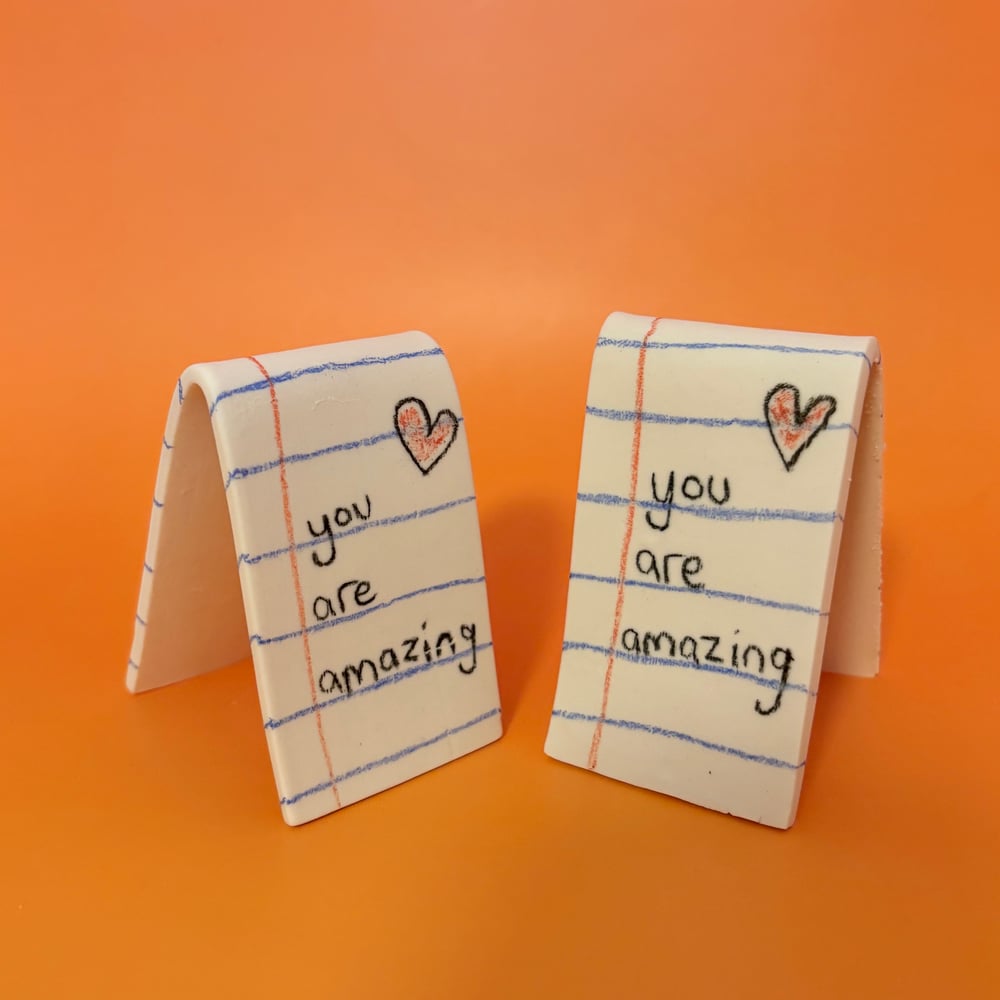 Image of You are amazing folded note 