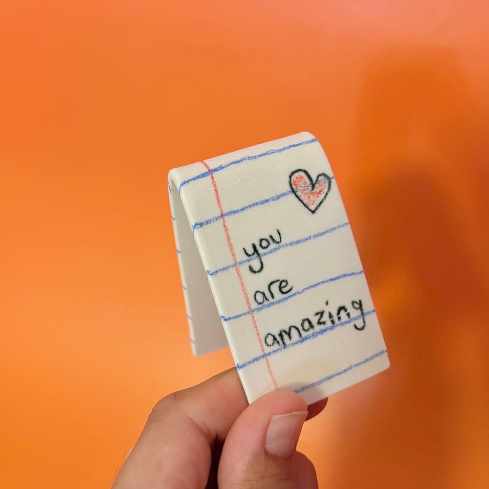 Image of You are amazing folded note 
