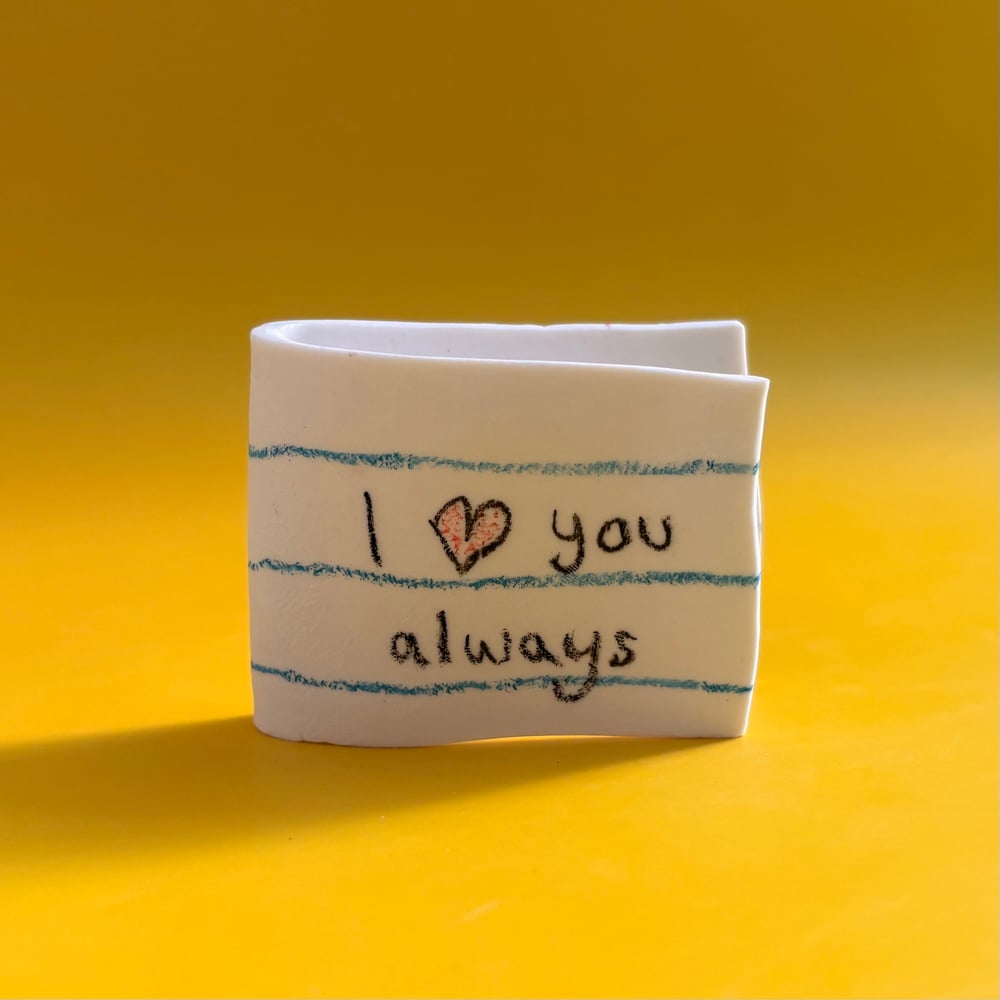 Image of Husband folded note 