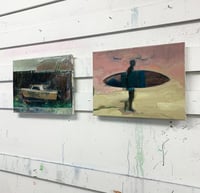 Image 2 of Painting / maleri / »Surferman« / 30x40 cm