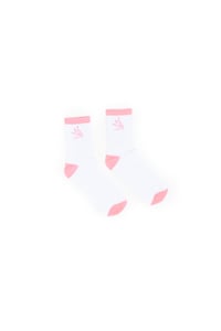 PINK MONOGRAM LOGO SOCKS
