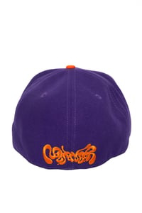 Image 2 of PURPLE / ORANGE MONOGRAM LOGO FITTED