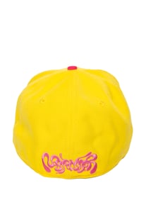 Image 2 of YELLOW / PINK MONOGRAM LOGO FITTED