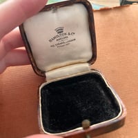 Image 3 of Hand Embroidered Eye Brooch & Vintage Box