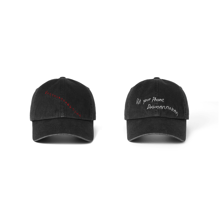 Image of [PRE-ORDER] CORTIS PUT YOUR PHONE DOWN Tour Ball Cap (Black)