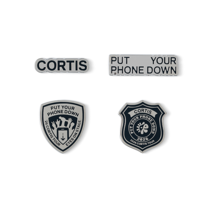 Image of [PRE-ORDER] CORTIS PUT YOUR PHONE DOWN PYPD Badge Set