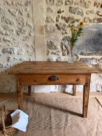 Image 1 of Table basse de ferme - Meuble de campagne ancien 