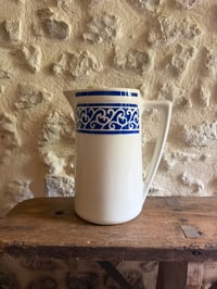 Image 2 of Pichet ou vase ancien KG Luneville en terre de fer - Vaisselle brocante 