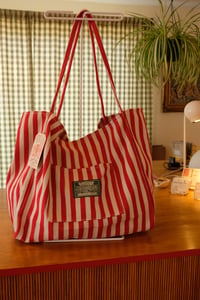 Image 1 of Sunny Big Red Stripe Bag