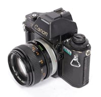 Image 3 of Canon F-1N New 35mm SLR Film Camera with AE Prism + 50mm F1.4 SSC lens #2811