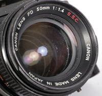 Image 9 of Canon F-1N New 35mm SLR Film Camera with AE Prism + 50mm F1.4 SSC lens #2811