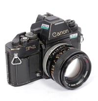 Image 2 of Canon F-1N New 35mm SLR Film Camera with AE Prism + 50mm F1.4 SSC lens #2811