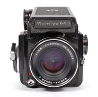 Image 10 of Mamiya M645 6X4.5 Medium format camera w/ 80mm + 150mm lenses + metered Prism