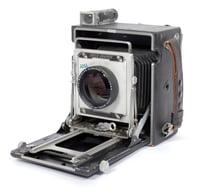 Image 3 of Graflex Speed Graphic 4X5 Camera + Leitz Elmaron 150mm F2.8 lens + holders +film #2862