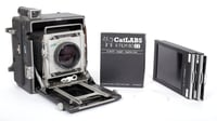 Image 1 of Graflex Speed Graphic 4X5 Camera + Leitz Elmaron 150mm F2.8 lens + holders +film #2862