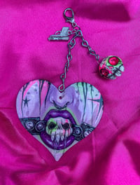 Image 2 of Skull gag bag charm chain
