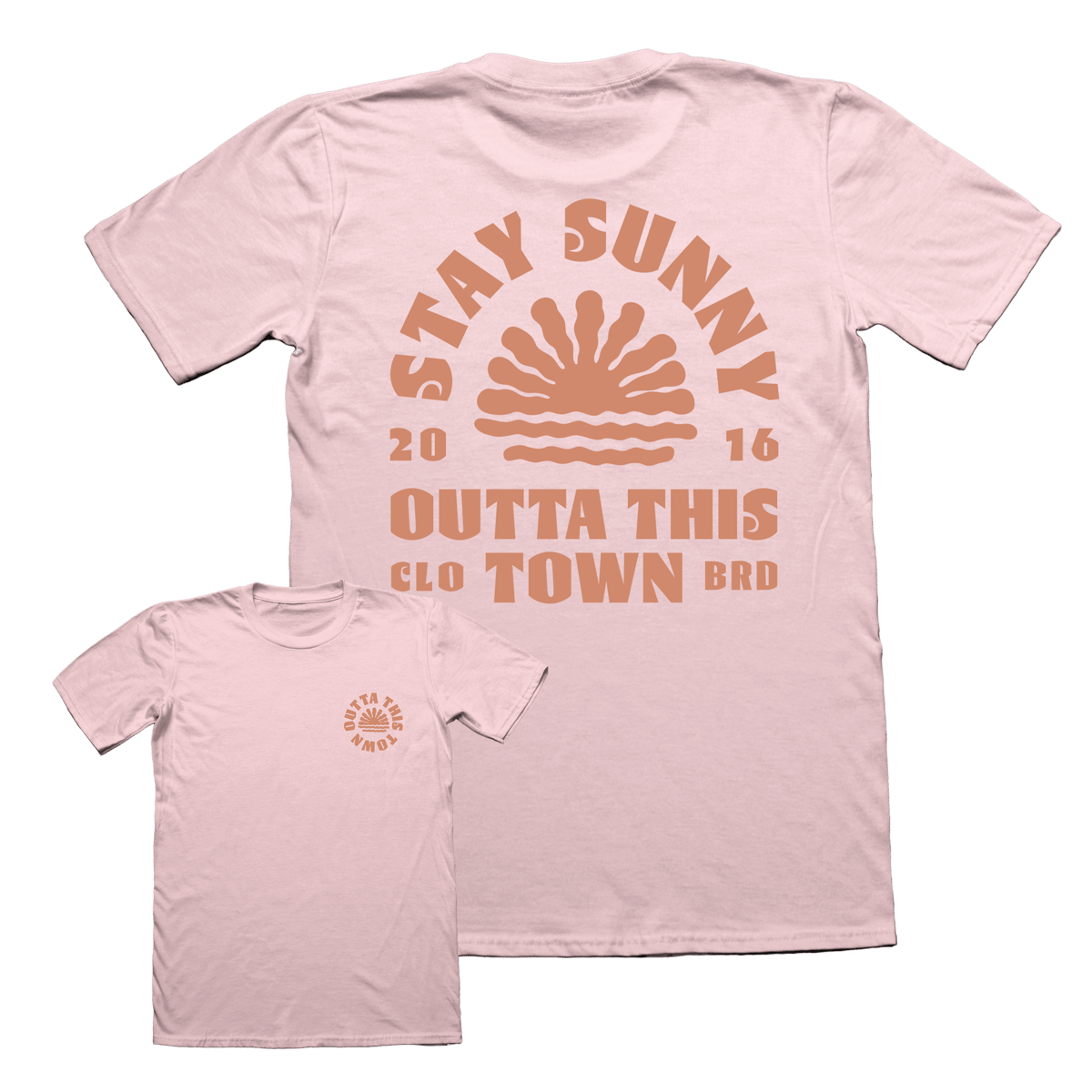 Image of Stay Sunny T-Shirt | Cotton Pink 🌅