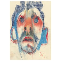 Image 1 of Raised - Sketchbook Drawing in Soft Pastels on Paper 