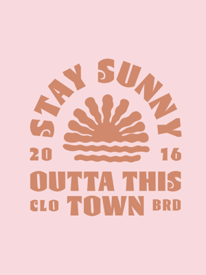 Image of Stay Sunny T-Shirt | Cotton Pink 🌅