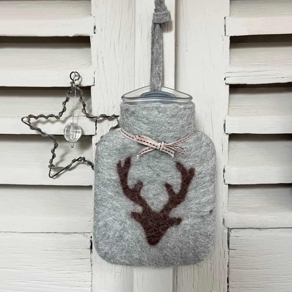 Image of Mini Bouillotte Laine Mérinos: Cerf