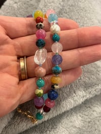 Image 4 of Mixed colour stone necklace 