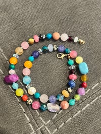 Image 5 of Mixed colour stone necklace 