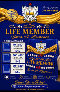 Image 2 of Life Member Blanket (3 sizes)
