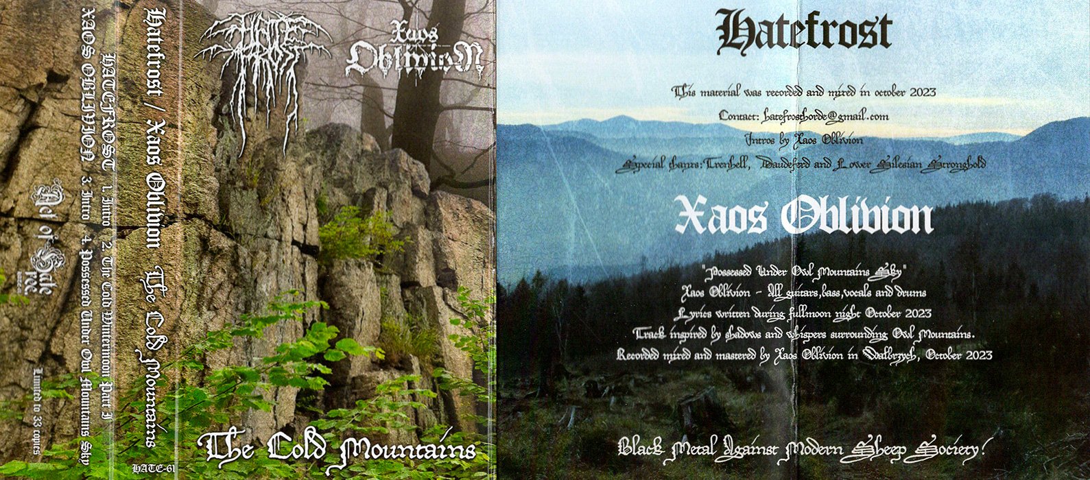 Hatefrost/Xaos Oblivion-The Cold Mountains MC | Diabolical Vitriol