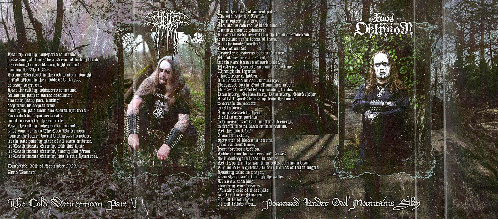 その他 Oblivion Hatefrost/Xaos Oblivion-The Cold Mountains MC | Diabolical Vitriol
