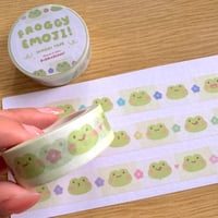 Image 1 of Froggy Emoji Washi Tape