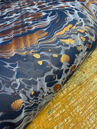 Image 4 of One-of-a-kind hand marbled paper  - 'Kigoi' 