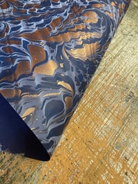 Image 2 of One-of-a-kind hand marbled paper  - 'Kigoi' 